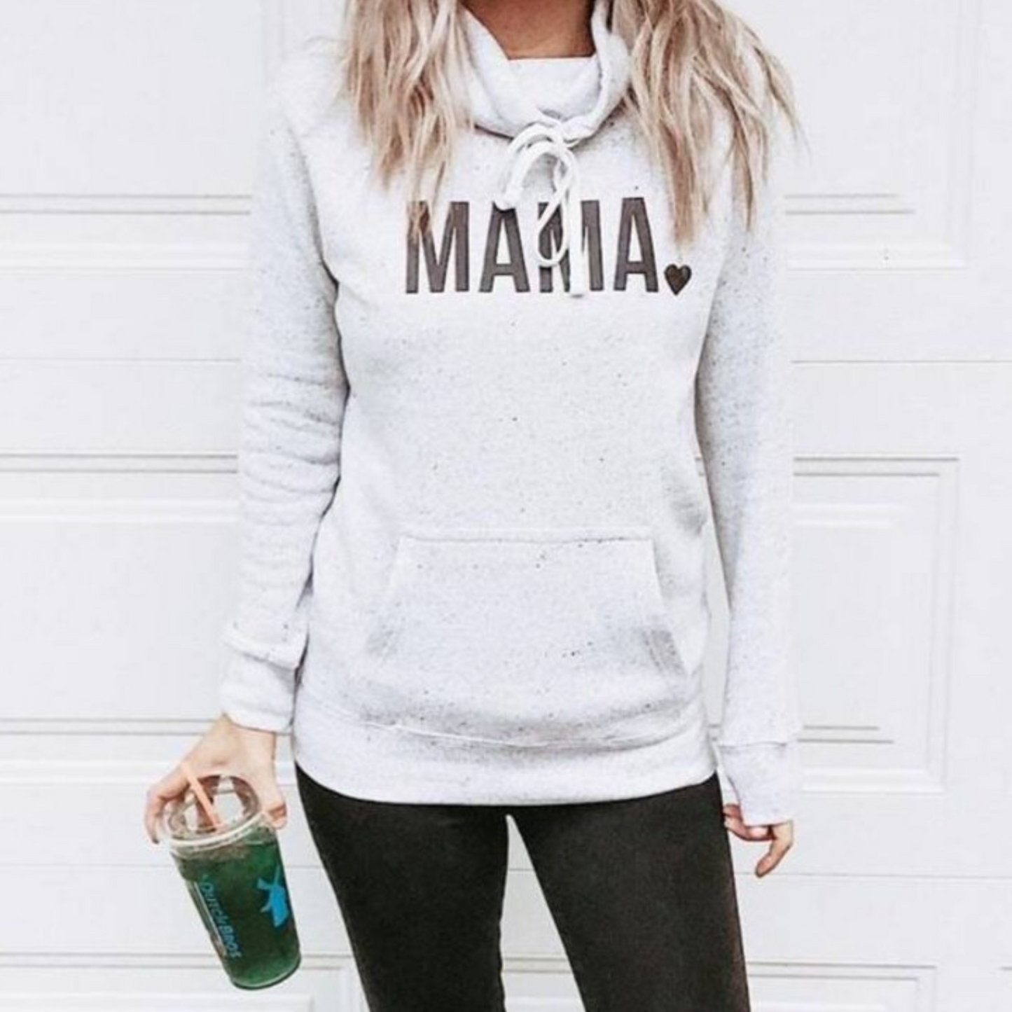 MAMA - Cowl Neck Sweatshirt