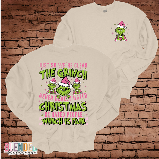Just to be clear - Grinch
