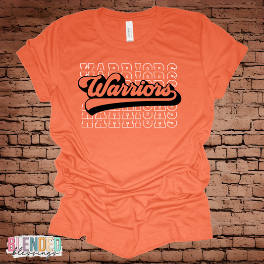 Retro Warriors Stacked  Design #44