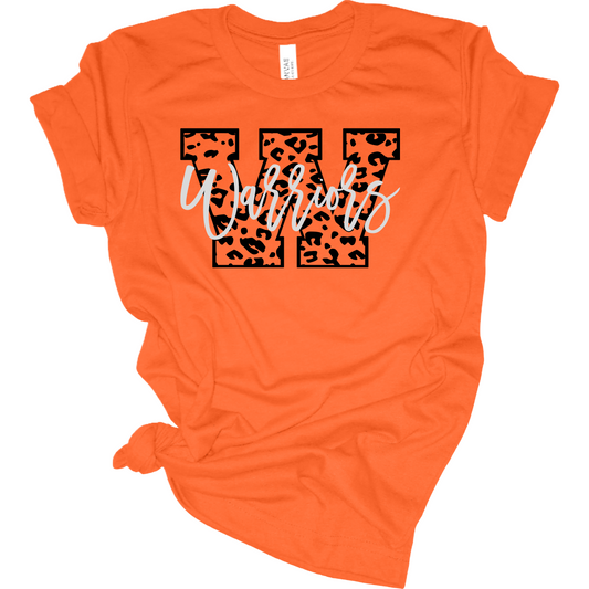Leopard W & Cursive Warriors